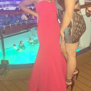 Formal red dress
